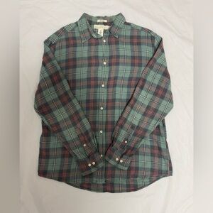 H&M Casual Plaid Shirt in Green and Red